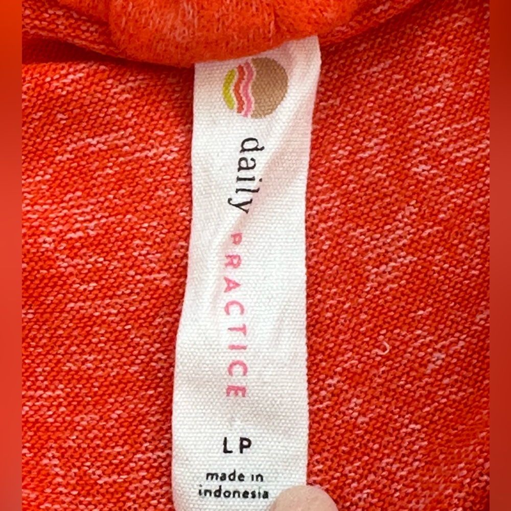 Anthropologie Daily Practice Red-Orange sweater dress petite Large - Picture 7 of 11